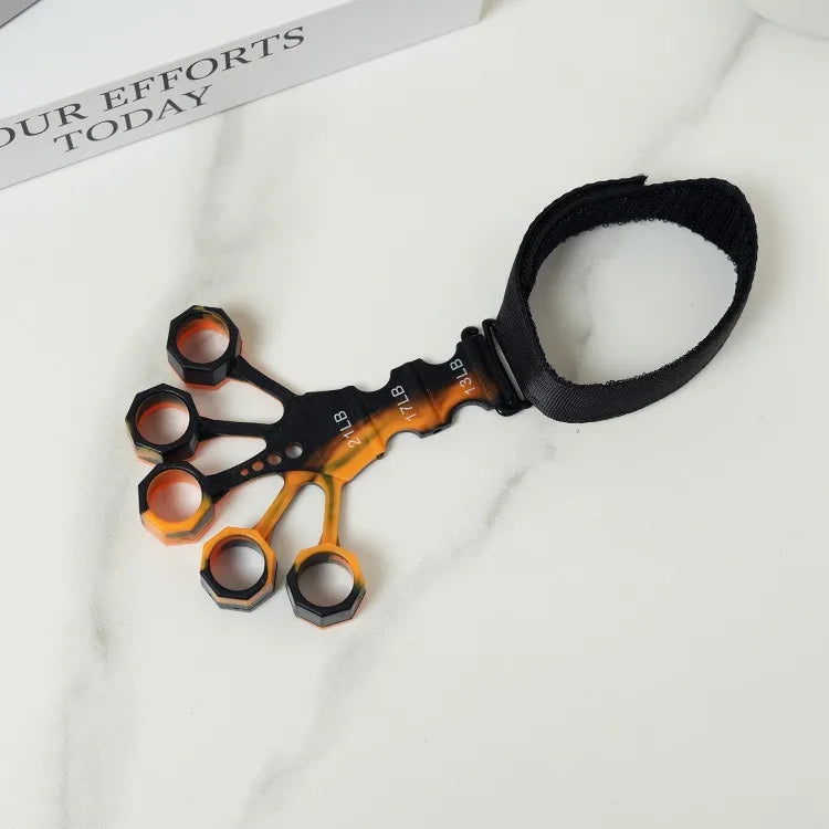 Treinador de dedos de silicone, expansor de 5 dedos e punho, para fortalecimento, recuperação e exercícios de flexão e extensão dos dedos e mãos.