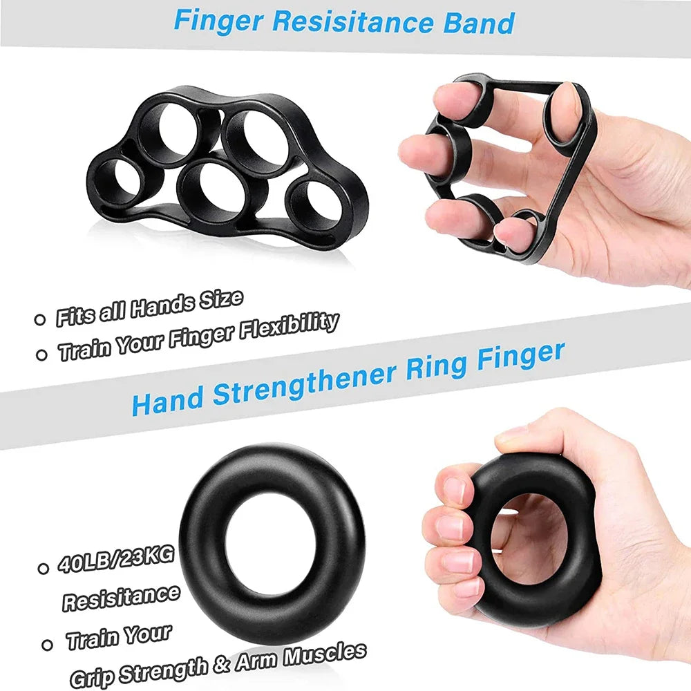 Fortalecedor de pegada ajustável de 5–60 kg, conjunto completo com contador, exercitador de punho, antebraço e mão para fortalecimento muscular.