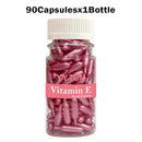 Cápsulas de sérum de Vitamina E de uso único, essência facial hidratante e nutritiva, para hidratação e cuidado da pele (90 cápsulas por frasco – 1 frasco).