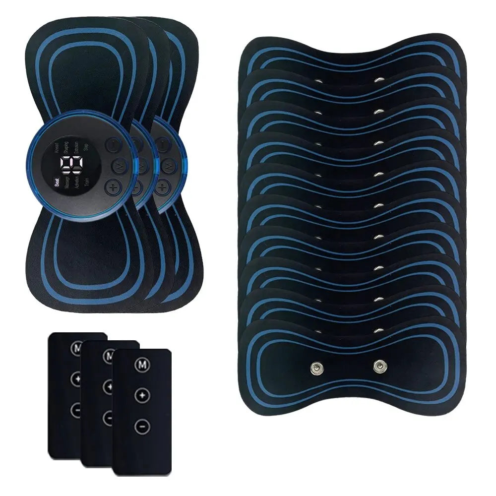 Massageador de pescoço com controle remoto, portátil, elétrico inteligente, recarregável, massageador para ombros em formato de patch (adesivo), relaxamento muscular e alívio da fadiga.