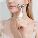 Massageador facial 3D 2 em 1 e ferramenta de Gua Sha, rolo frio para rosto, olhos e queixo, ferramenta para lifting e firmeza da pele, esculpir o rosto e cuidados de beleza.