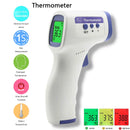 1 peça pistola de temperatura frontal (termômetro infravermelho portátil), termômetro doméstico, termômetro sem contato / oxímetro de pulso de dedo.
