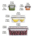 Kit 8 Potes Herméticos para Alimentos – BPA Free, Micro-ondas e Freezer