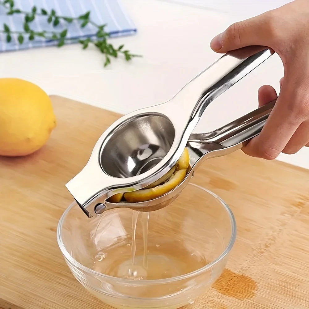 Espremedor Manual de Frutas em Aço Inox