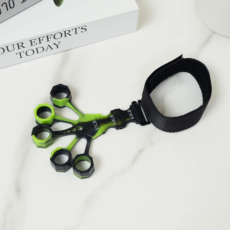 Treinador de dedos de silicone, expansor de 5 dedos e punho, para fortalecimento, recuperação e exercícios de flexão e extensão dos dedos e mãos.