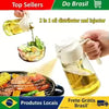 Spray de Óleo de Vidro 2 em 1 500ml para Cozinha e Churrasco