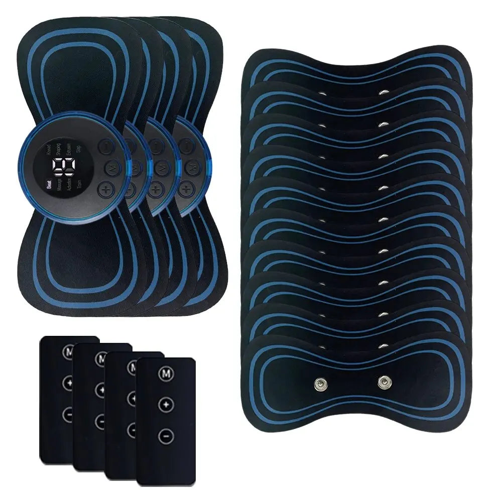 Massageador de pescoço com controle remoto, portátil, elétrico inteligente, recarregável, massageador para ombros em formato de patch (adesivo), relaxamento muscular e alívio da fadiga.