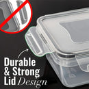 Kit 8 Potes Herméticos para Alimentos – BPA Free, Micro-ondas e Freezer