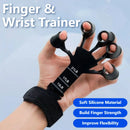 Treinador de dedos de silicone, expansor de 5 dedos e punho, para fortalecimento, recuperação e exercícios de flexão e extensão dos dedos e mãos.