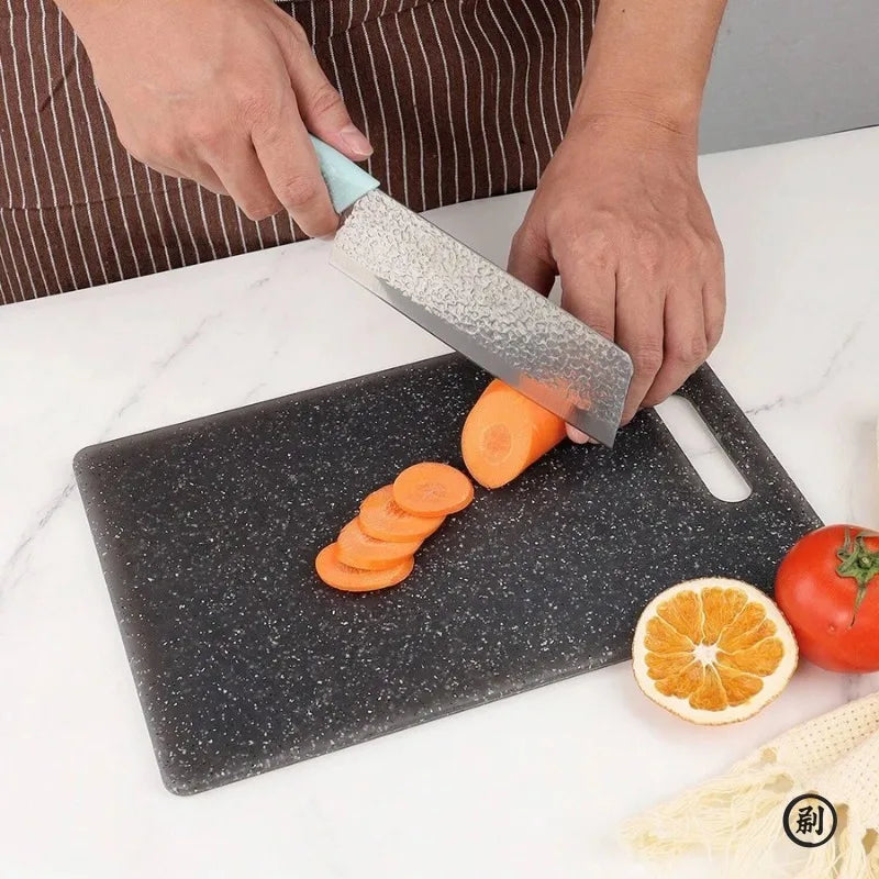Tábua de Corte Antibacteriana PP Marmorizada para Cozinha