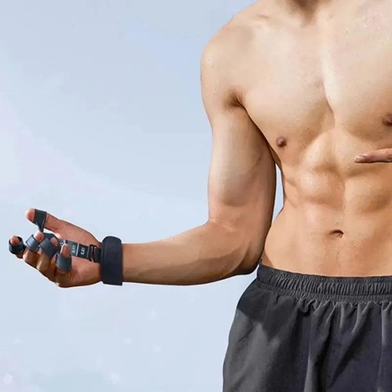 Treinador de dedos de silicone, expansor de 5 dedos e punho, para fortalecimento, recuperação e exercícios de flexão e extensão dos dedos e mãos.