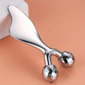 Massageador facial 3D 2 em 1 e ferramenta de Gua Sha, rolo frio para rosto, olhos e queixo, ferramenta para lifting e firmeza da pele, esculpir o rosto e cuidados de beleza.