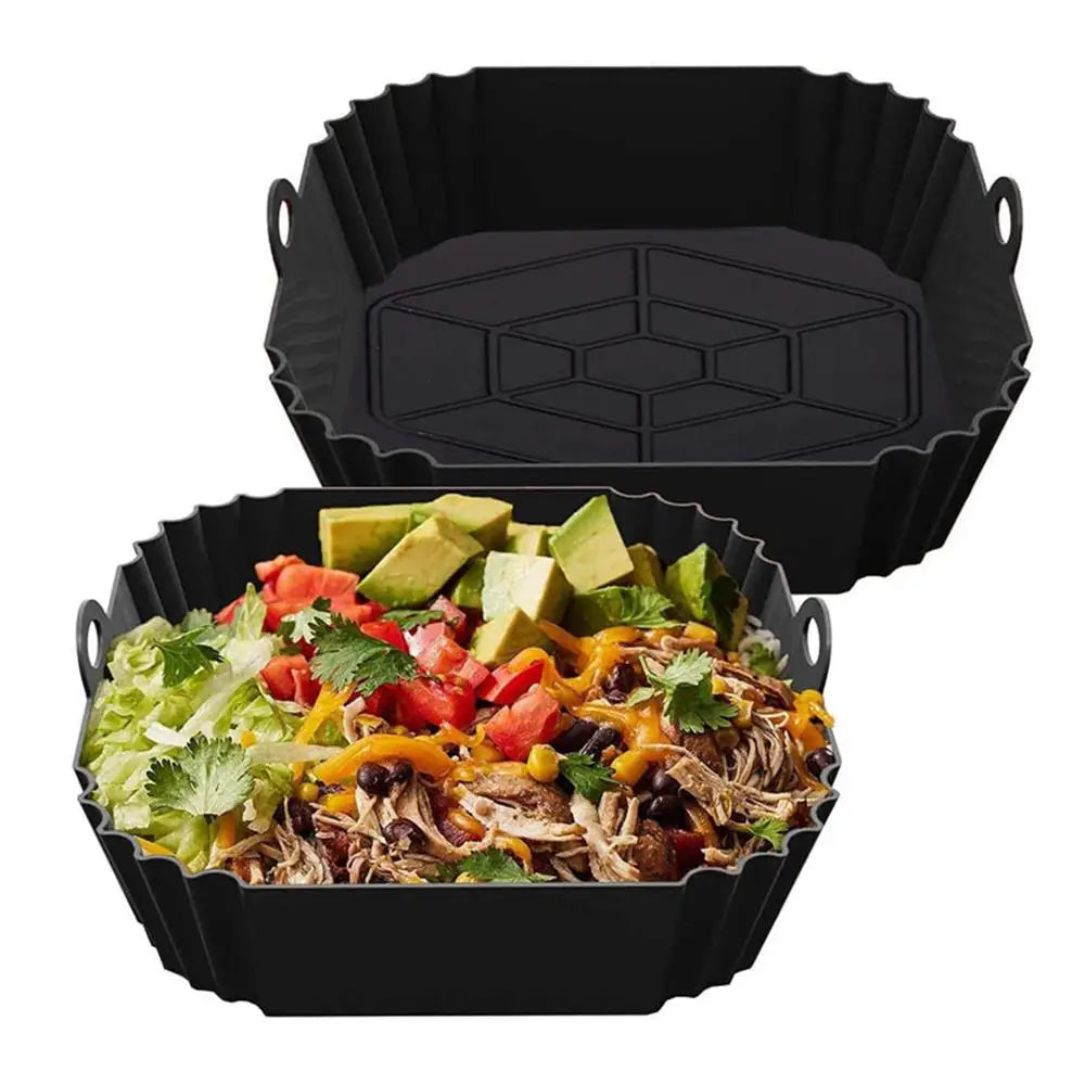 Forma de Silicone Reutilizável para Air Fryer
