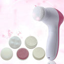 Escova de limpeza facial elétrica 5 em 1, máquina de limpeza do rosto com efeito spa, massageador de cuidados com a pele, removedor de cravos e limpador facial.