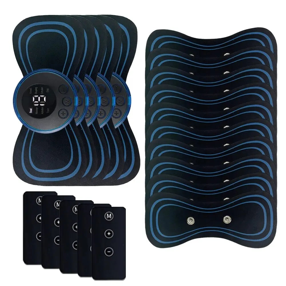 Massageador de pescoço com controle remoto, portátil, elétrico inteligente, recarregável, massageador para ombros em formato de patch (adesivo), relaxamento muscular e alívio da fadiga.