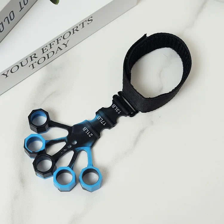 Treinador de dedos de silicone, expansor de 5 dedos e punho, para fortalecimento, recuperação e exercícios de flexão e extensão dos dedos e mãos.